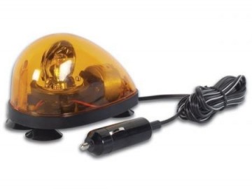 ORANJE zwaailicht met zuignap bevestiging