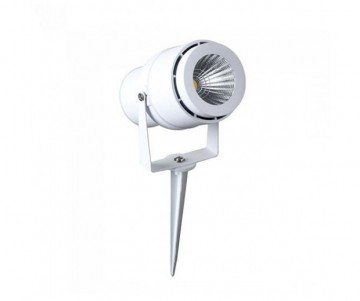 220 Volt - Tuinlamp - Warm wit - 12 Watt - Witte behuizing - Grond spot