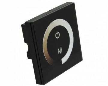 LED dimmer - wandbediening touch panel - zwart