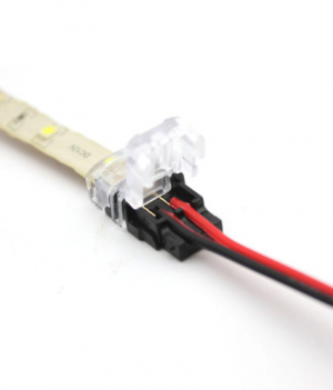 Waterproof Ledstrip naar kabel Connector 8mm - 2-aderig