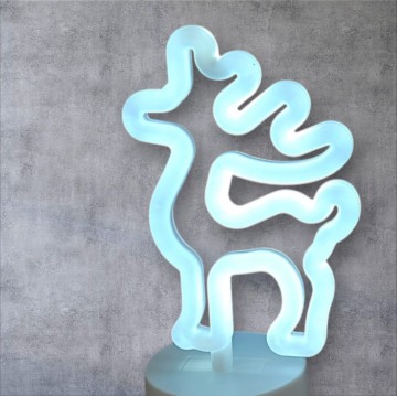 LED NEON Rendier - WIT - USB en batterijen