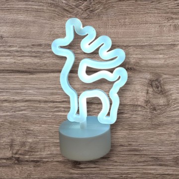 LED NEON Rendier - WIT - USB en batterijen