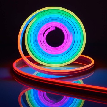 Smart NEON LED strip - RGB / dreamcolor - IP65 - 5 meter - SmartLife