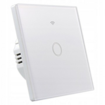 Smart wandschakelaar wit - Enkelvoudig - 300W - SmartLife