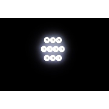 LED werklamp + COB - 10 LED - Wit / oranje - 1500 Lumen - Spider