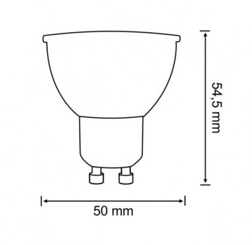 GU10 - Warm Wit - 140 Lumen - 1.8 Watt - Polux 3