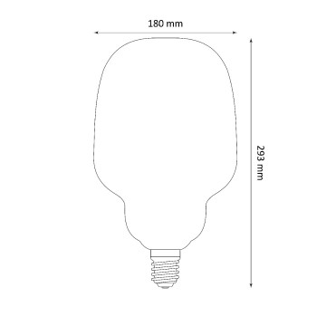 E27 LED filament - S180 - 260 lumen - Extra warm wit - Premium vintage