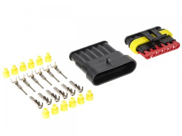 Hermetische connector set - 12 tot 24 Volt - 6 pin superseal - IP67