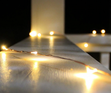 Zonne-Energie Outdoor LED verlichting - 10 meter - Warm Wit - 12V - ultra dun 6