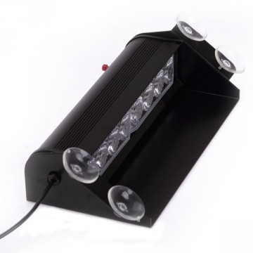 WIT 8 LED Dashboard Strobe Flash zwaailamp