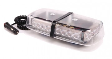 Dak zwaailamp / lichtbalk - ORANJE - 24 LED - 12 / 24V - 28cm