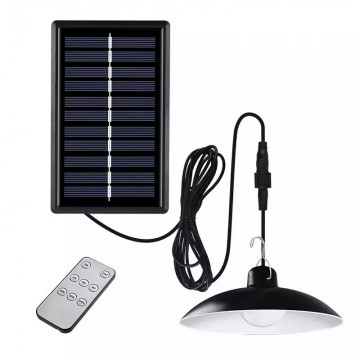 LED solar hanglamp - Neutraal wit - 100 Lumen - Met afstandsbediening